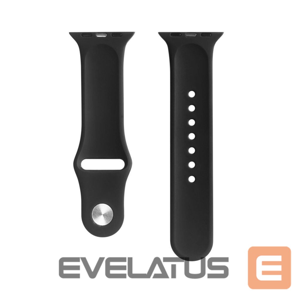 Strap Evelatus Apple Watch 38/40/41mm Silicone Loop Watch Straps (110mm S/M) Black