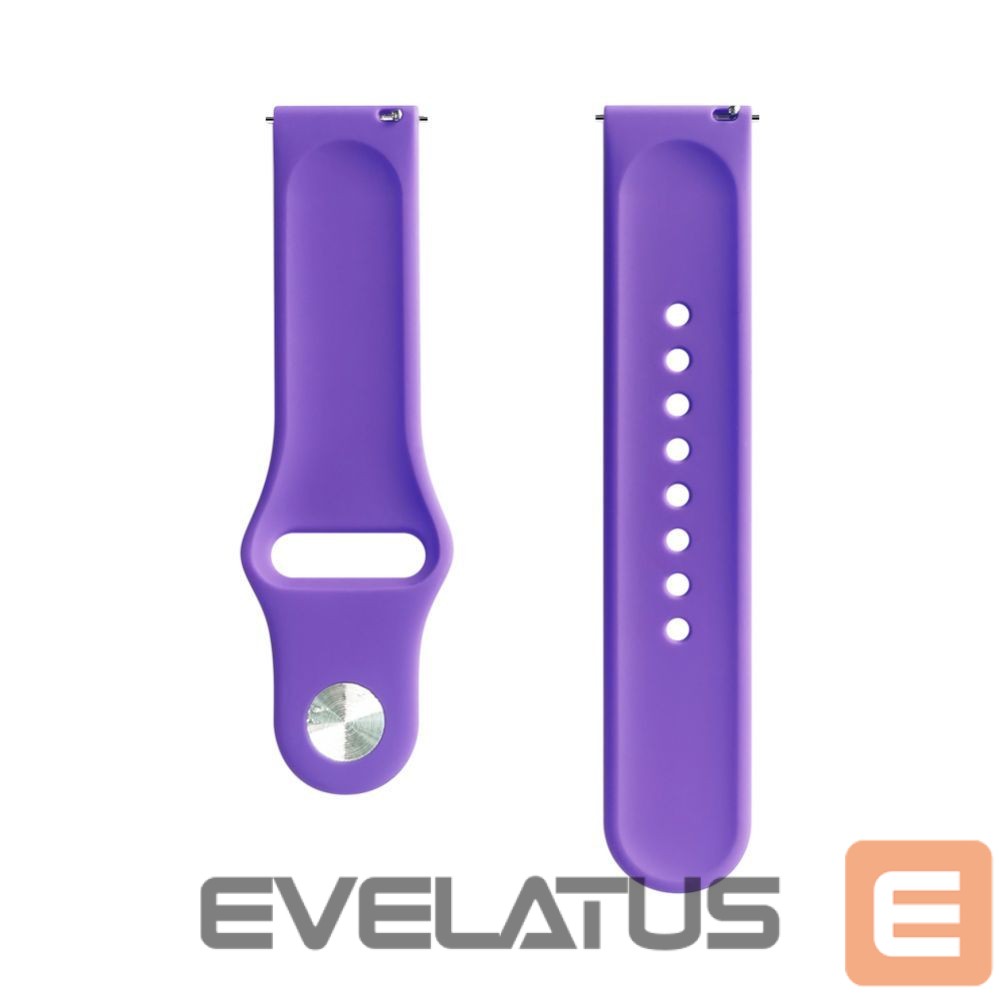 Strap Evelatus Evelatus Watch 20mm Silicone Loop Watch Straps (130mm M/L) Deep Purple