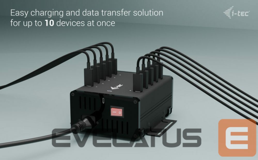 Computer accessories I-TEC I-TEC USB-C/USB-A Charging HUB 10 Port