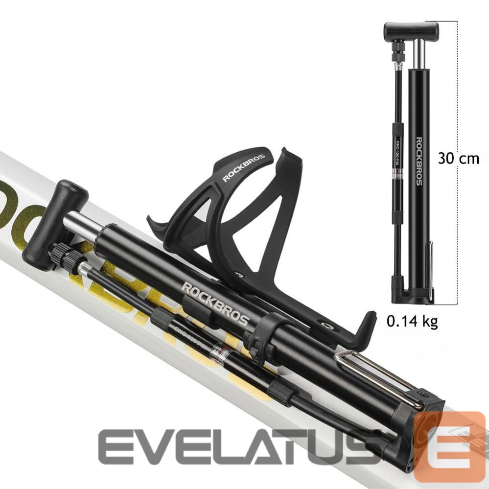 Bicycle accessory Rockbros Rockbros 42322821001 floor bicycle pump - black