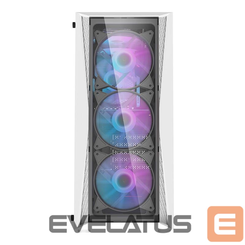 Cooler Darkflash Darkflash DK352 Plus computer case + 4 fans (black and white)