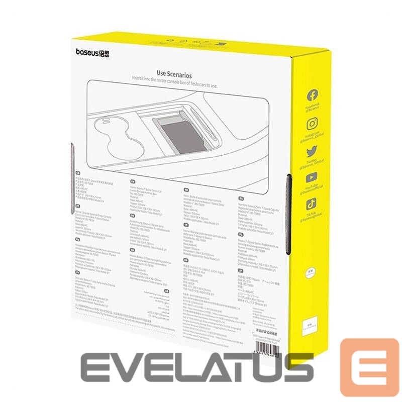 Autotarvikud Baseus Storage box Tesla Baseus (grey)