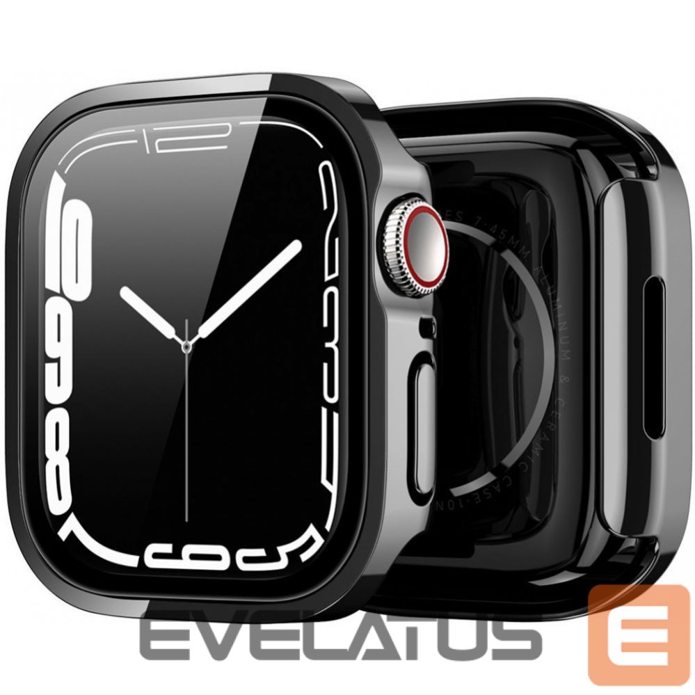 Ekrāna aizsardzība Dux Ducis Hamo Apple Watch Series 7/8/9 Case (PC) 45MM Black