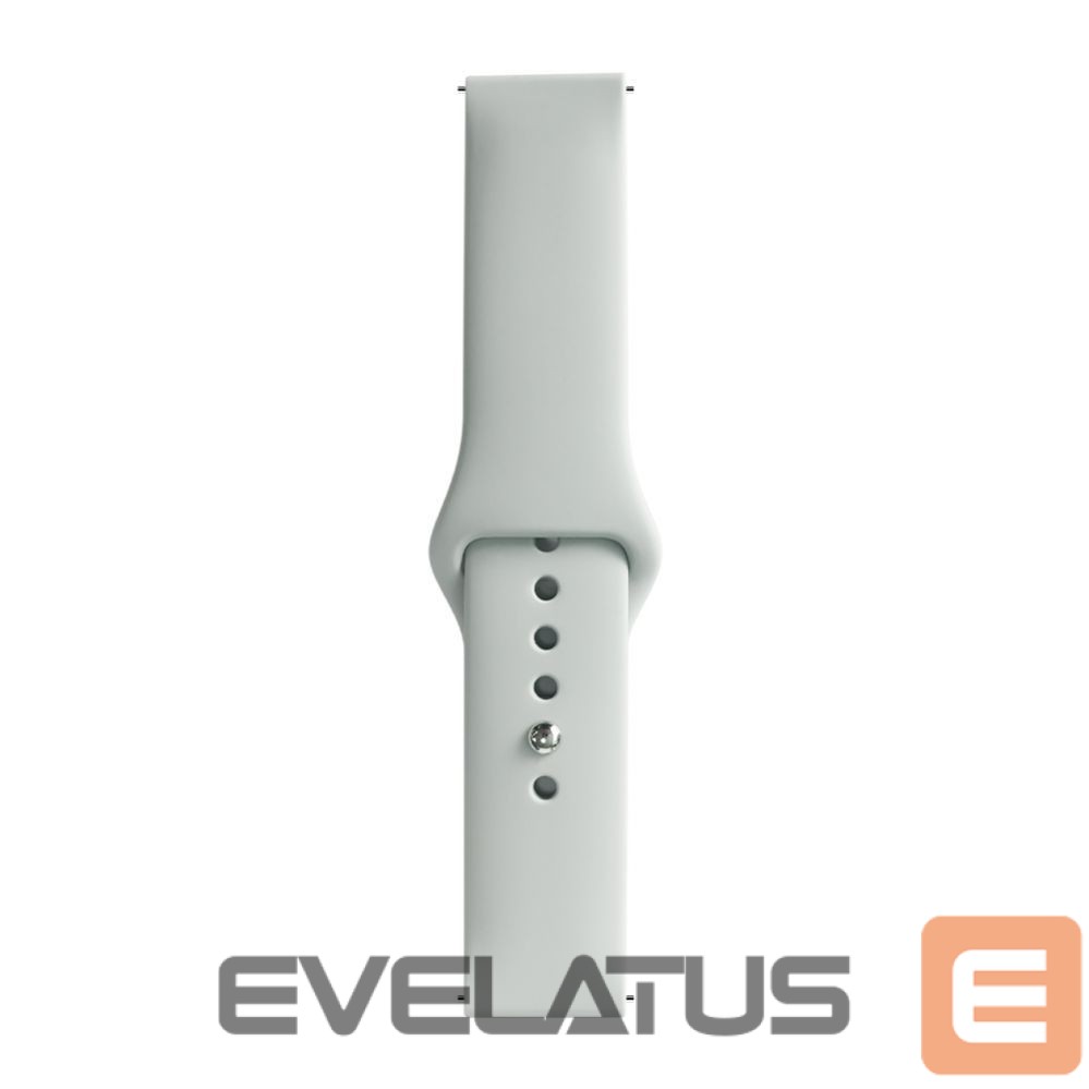 Dirželis Evelatus Evelatus Watch 22mm Silicone Loop Watch Straps (130mm M/L) Silver