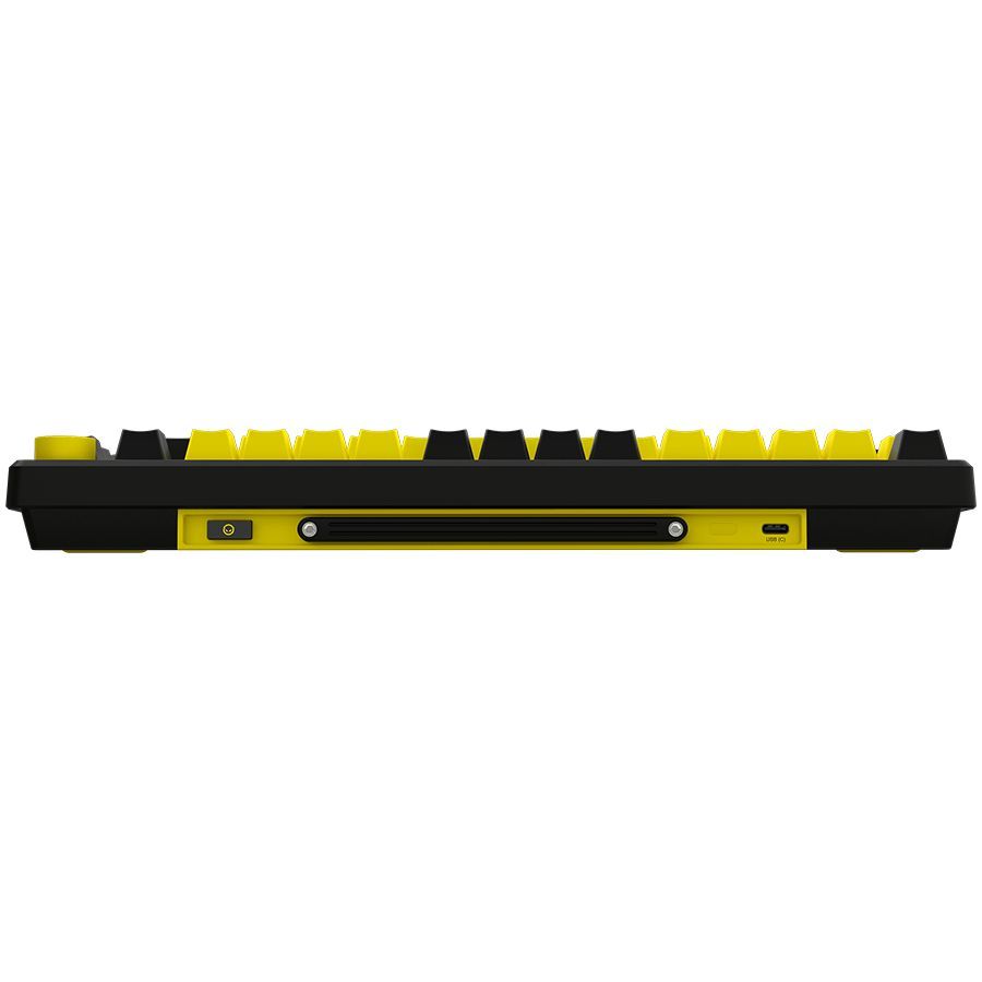 Computer keyboard LORGAR LORGAR KBP7075W, Wireless 75% Mechanical Gaming Keyboard Pro, Black/yellow, EN layout