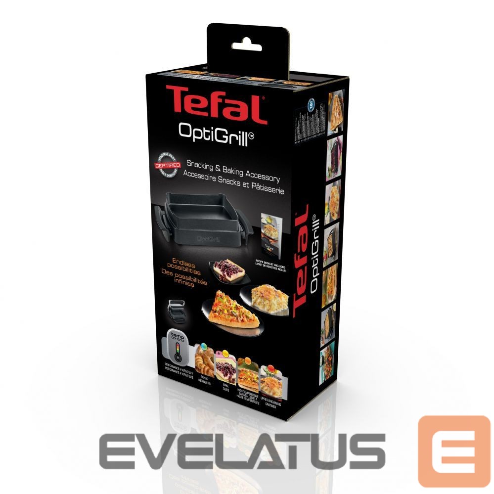 Röster TEFAL XA725870 OptiGrill Elite Snack and baking accessory, Black
