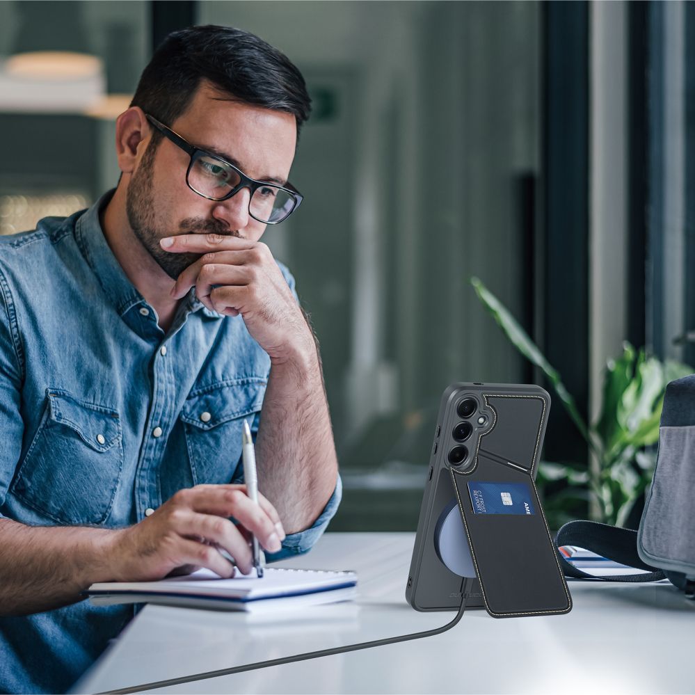 Tagakaaned Dux Ducis Dux Ducis Rafi II Case for Samsung Galaxy S25 with Stand and Wallet - Black