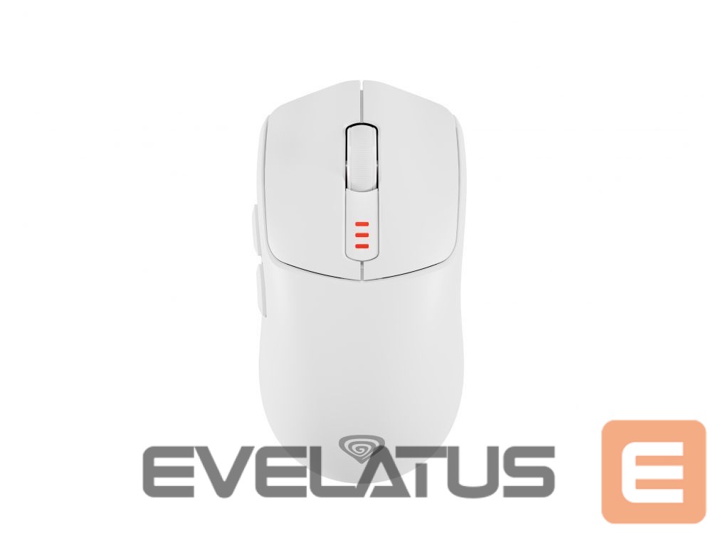 Computer mouse Genesis Zircon 500 | Wireless/Wired | Gaming Mouse | 2.4 GHz, Bluetooth, USB | White