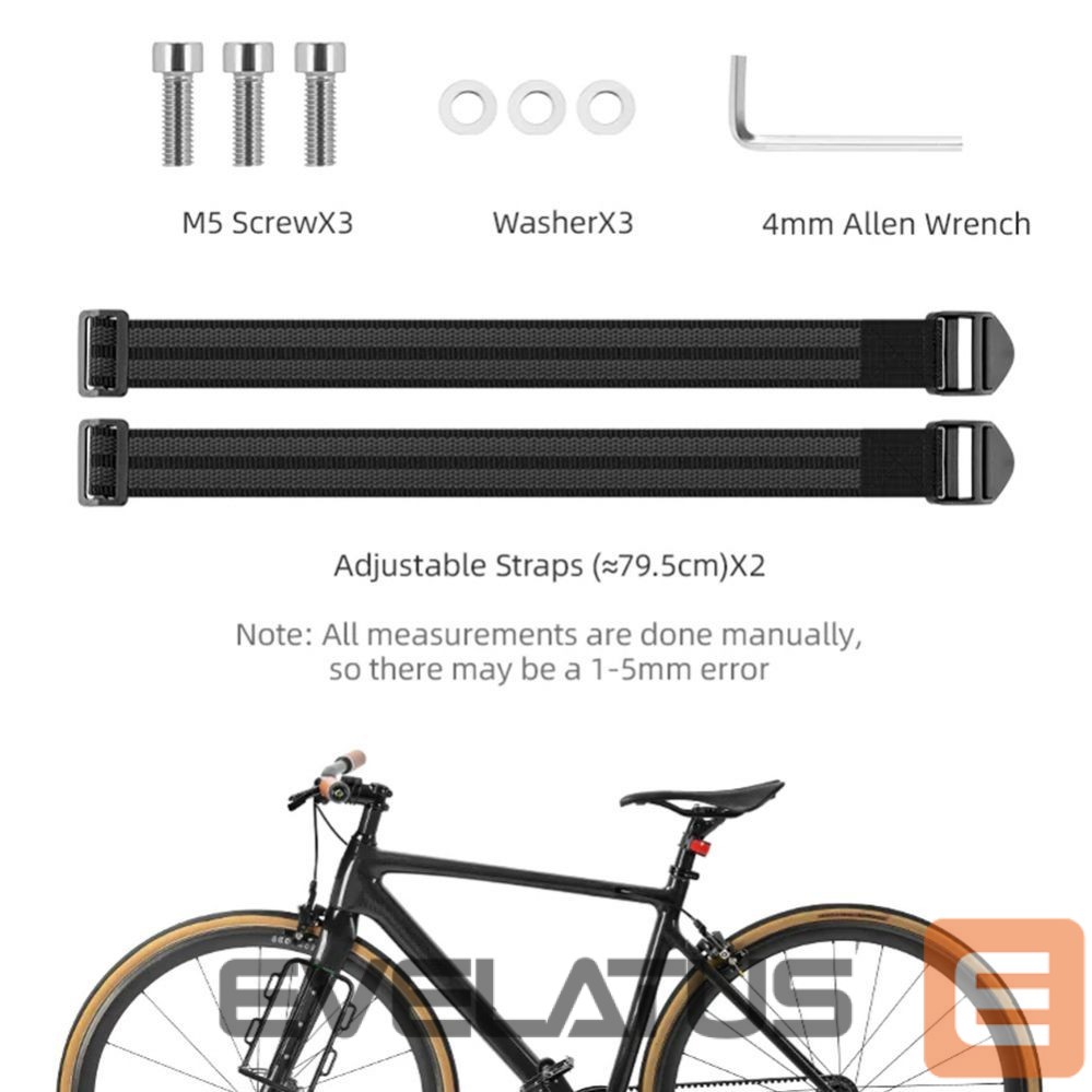 Jalgratta tarvik Rockbros Rockbros 33210010001 front bicycle shelf for bicycle fork - black