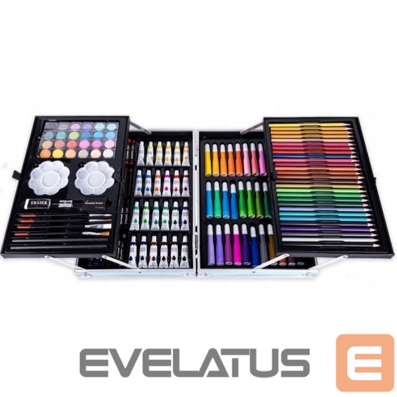 Mänguasjad iLike Stationery Art Set for Kids 145pcs Creative Drawing Kit Pink Case