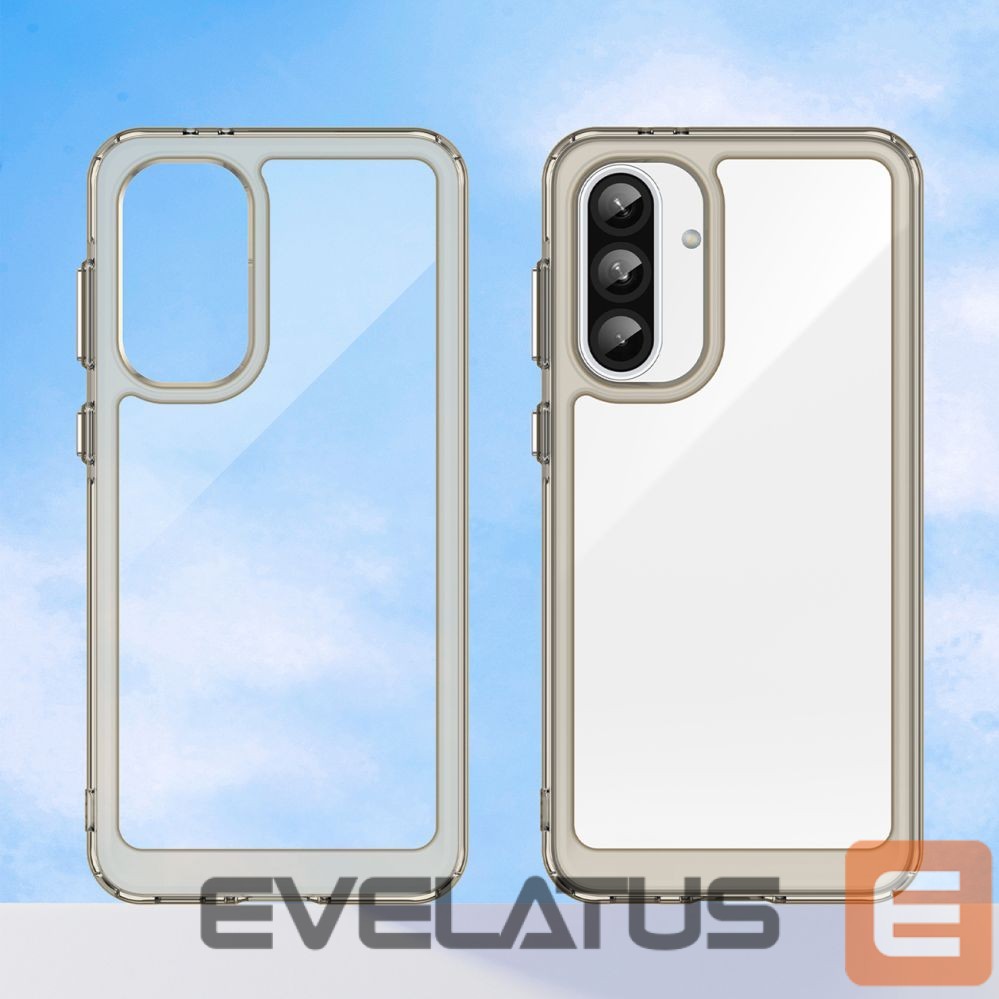 Tagakaaned Hurtel Outer Space Case for Samsung Galaxy A26 Cover with Flexible Frame - Semi-Transparent, Black