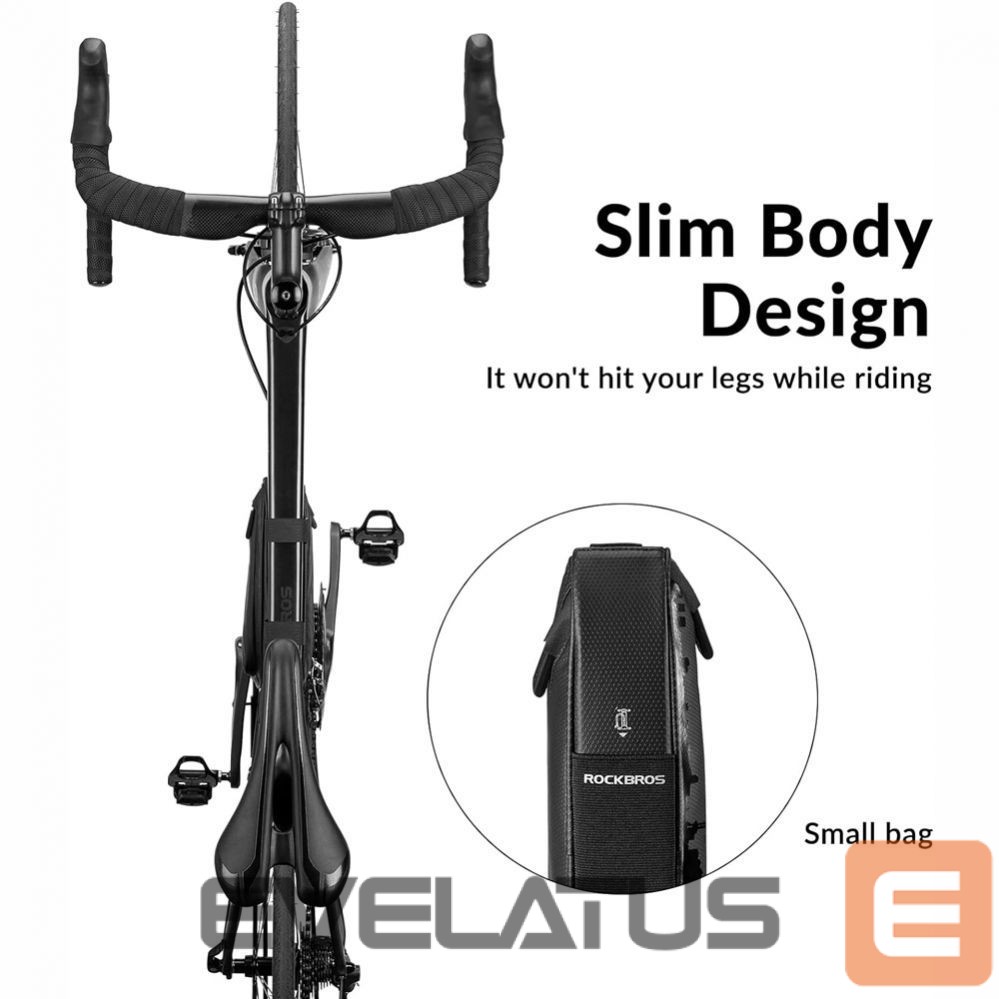 Bicycle accessory Rockbros Rockbros B39-2 waterproof bicycle bag for frame - black