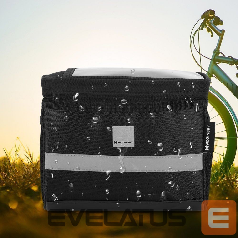 Bicycle accessory Wozinsky Wozinsky Bike Handlebar Bag with Phone Case 2L Black (WBB12BK)