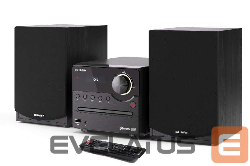 Interactive solution Sharp XL-B512(BK) Hi-Fi Micro System, CD/FM/USB/Bluetooth v5.0, 45W, Black