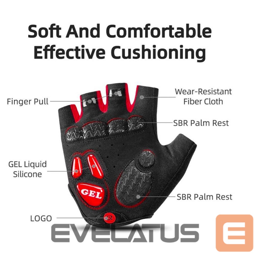 Jalgratta tarvik Rockbros XXL \ Black || Red