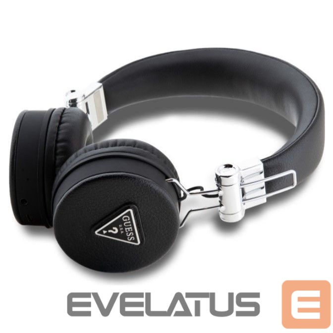 Wireless headphones Guess Bluetooth ENC GUBH70PGTSPSK Grained Classic Round Shape Black