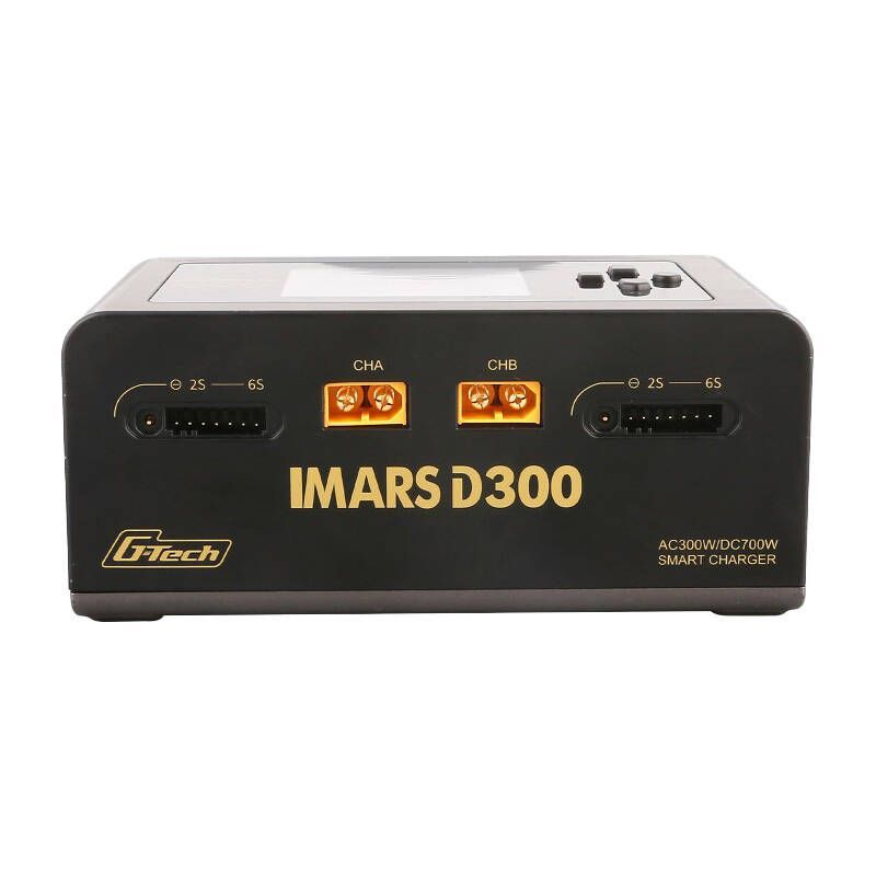 Server – muud tarvikud Gens ace Gens Ace IMARS D300 G-Tech Channel AC/DC 300W/700W RC Battery Charger-EU Black