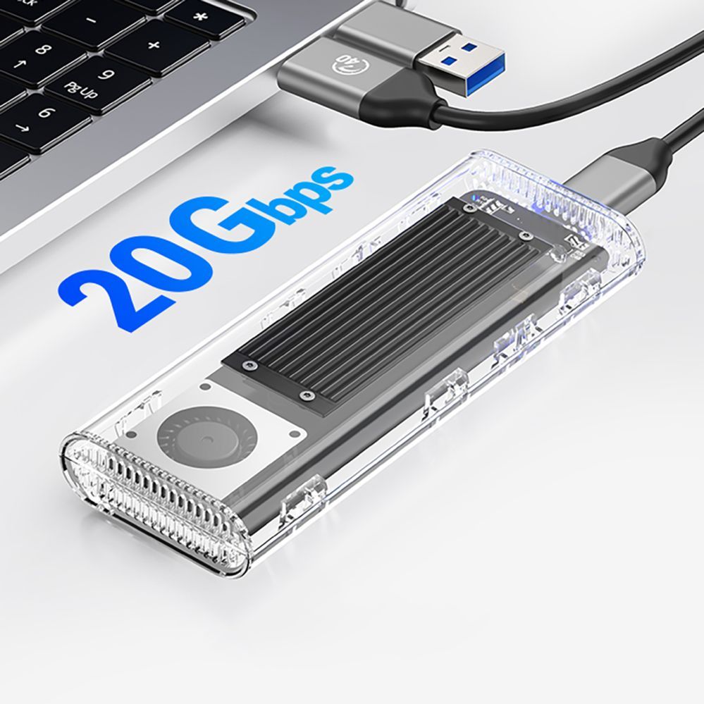 Other Computer Accessory Orico Orico TCM2-C3 M.2 NVME to USB-C 10Gb/s Disk Drive - Black