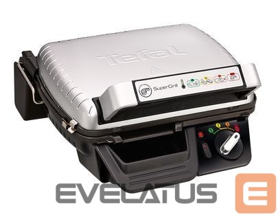 Table grill TEFAL SuperGrill Standard GC450B32 Contact, 2000 W, Stainless steel