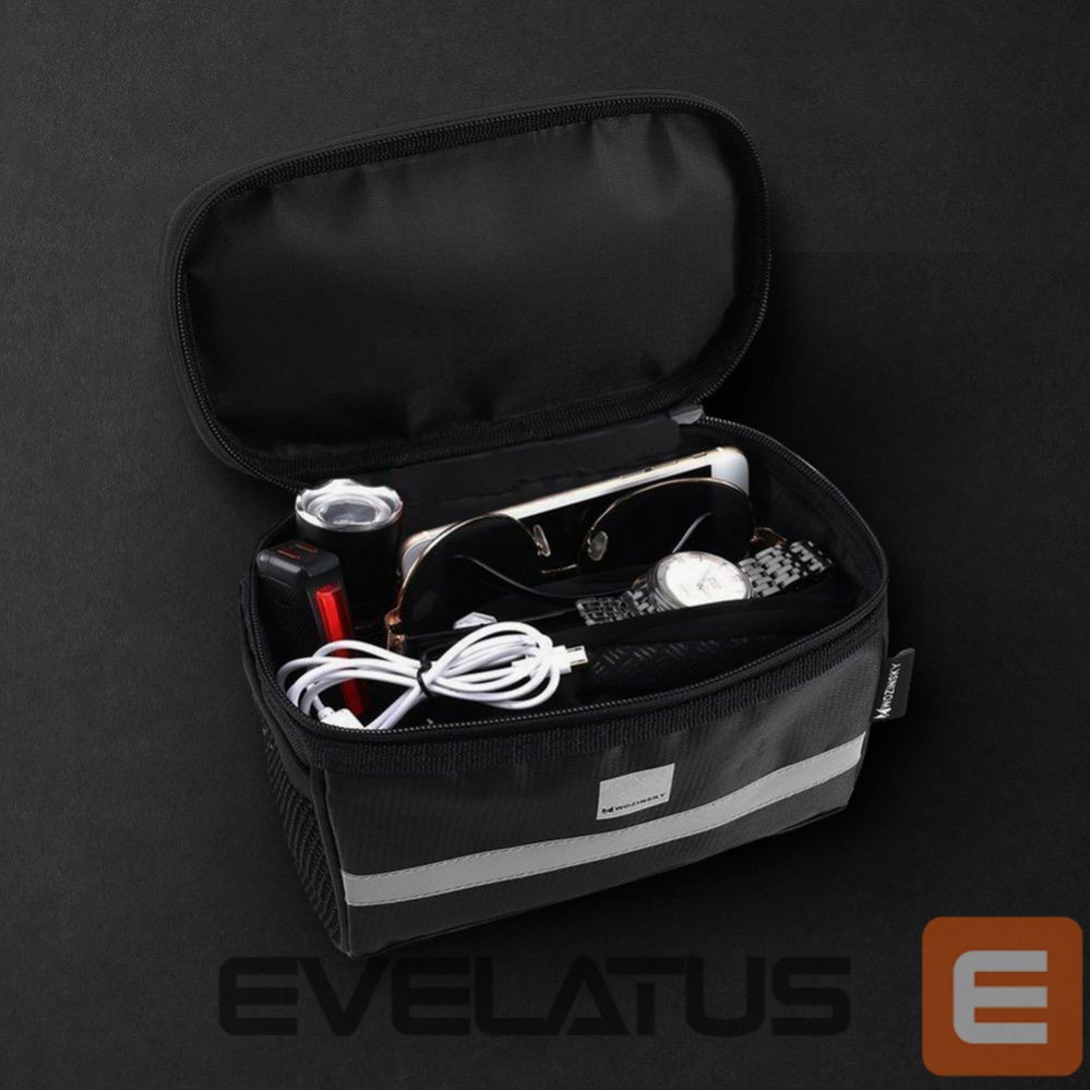 Bicycle accessory Wozinsky Wozinsky Bike Handlebar Bag with Phone Case 2L Black (WBB12BK)