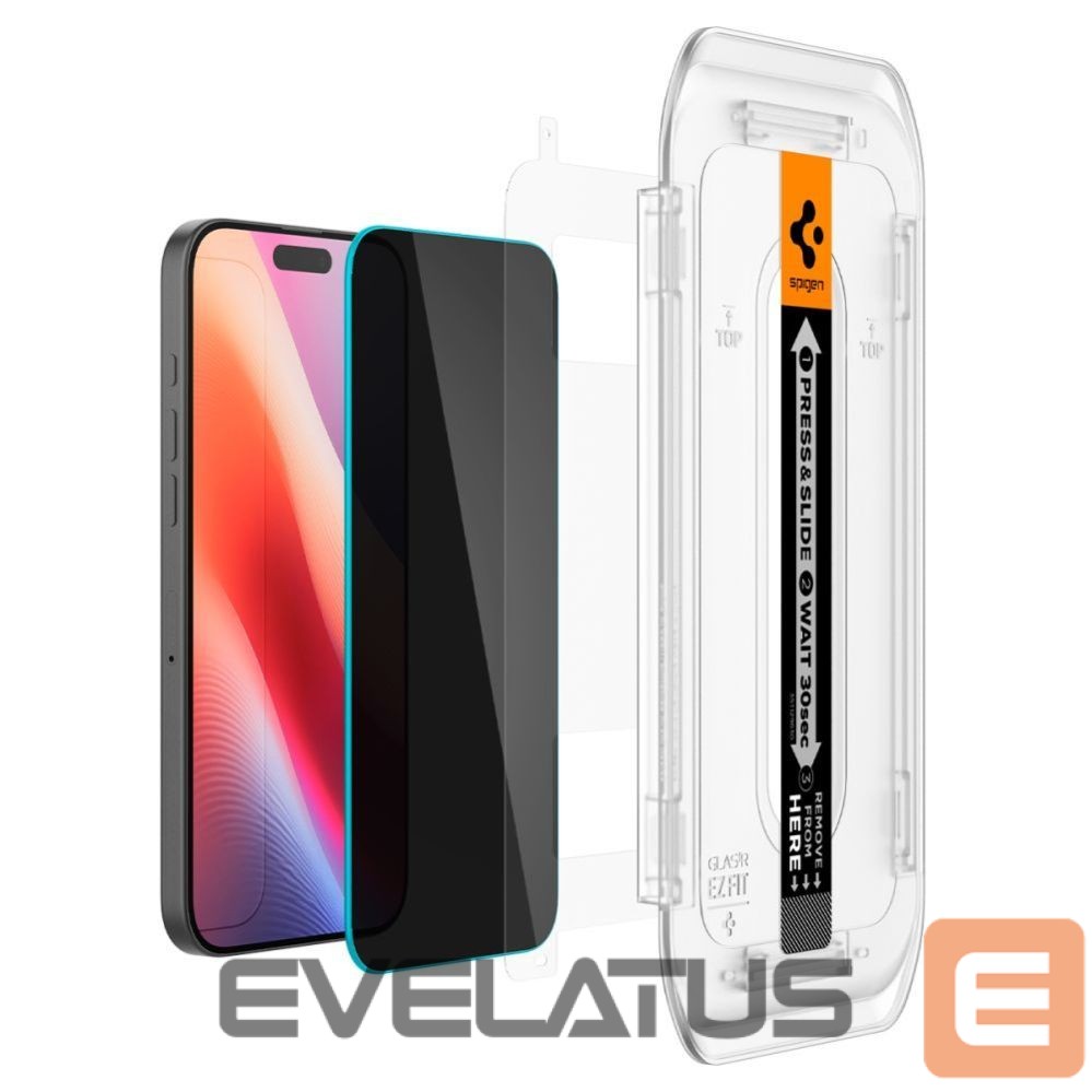 Muu Spigen Spigen Glas.tR EZ Fit Privacy Tempered Glass for iPhone 16 Pro Max / 17 Pro Max - 2 pcs.