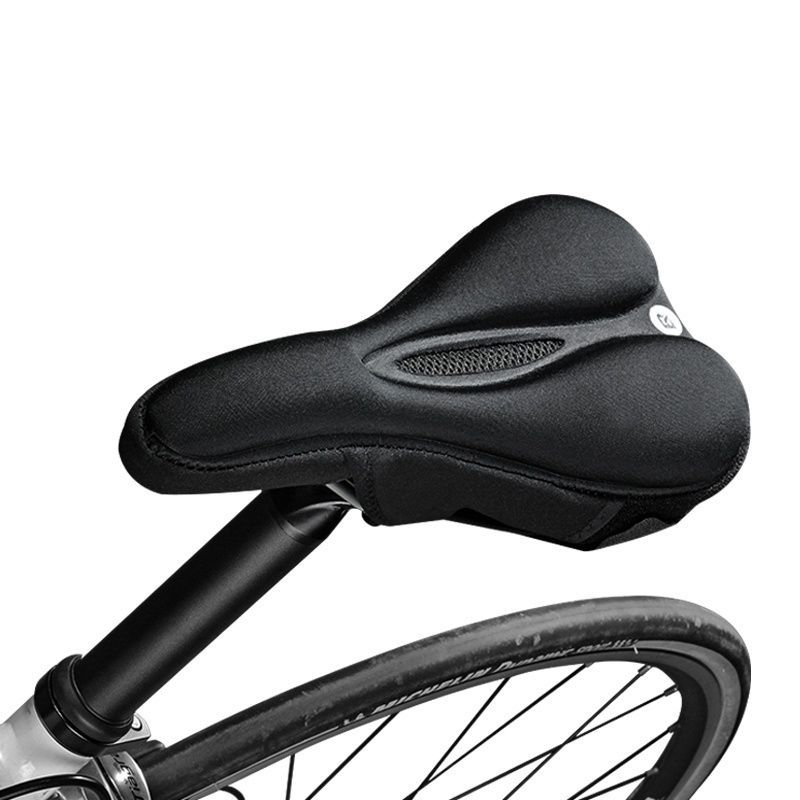 Jalgratta tarvik Rockbros Rockbros LF047-B silicone gel bicycle seat cover size L - black