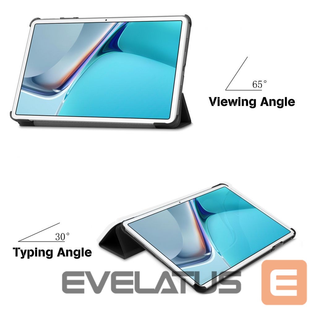 Kaaned iLike iPad Air 4 10.9 / iPad Air 5 Tri-Fold Eco-Leather Stand Case Sky Blue