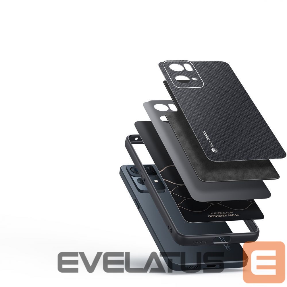Tagakaaned Dux Ducis Dux Ducis Fino case cover covered with nylon material Oppo Reno7 Pro 5G black
