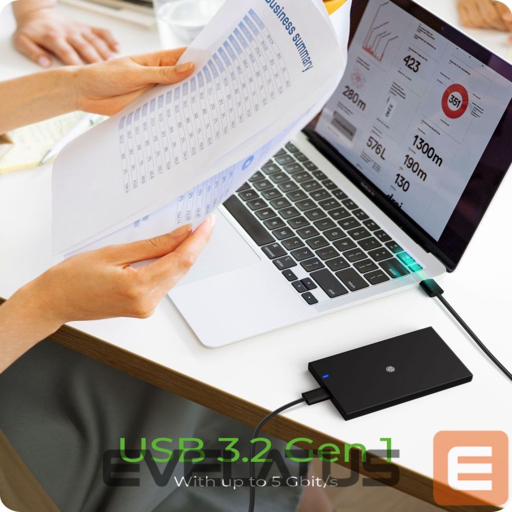 Kõvaketta korpus Raidsonic ICY BOX IB-200T-C3 Enclosure for 1x SSD/HHD with USB 3.2 Gen 1 Type-A/Type-C combi-cable