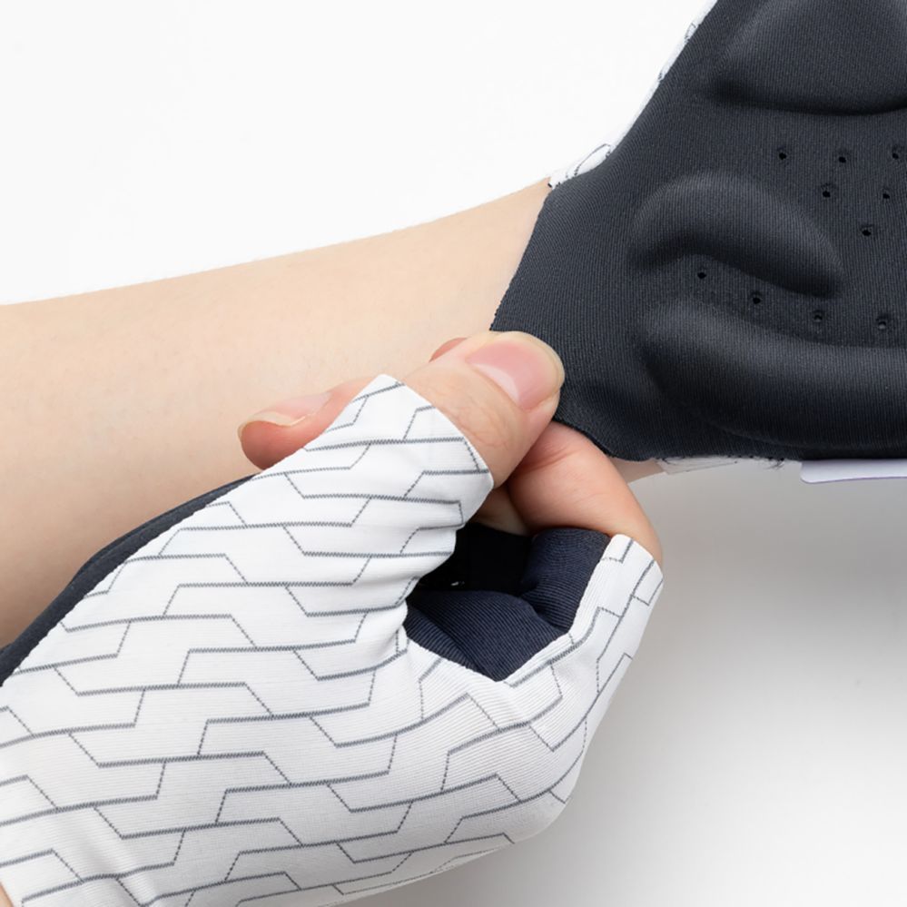 Jalgratta tarvik Rockbros Rockbros MTB cycling gloves size: S - white and black