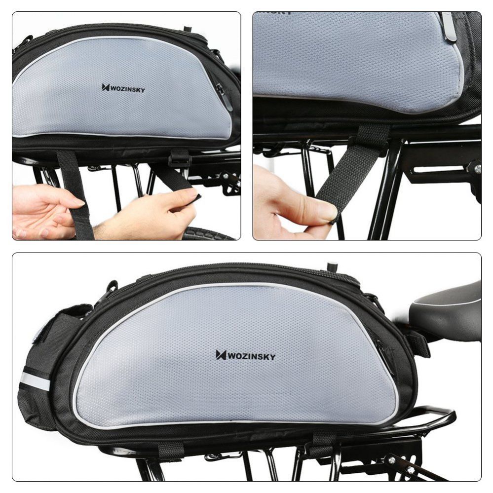 Bicycle accessory Wozinsky Wozinsky Bike Pannier Bag with Shoulder Strap 13L Black (WBB1BK)
