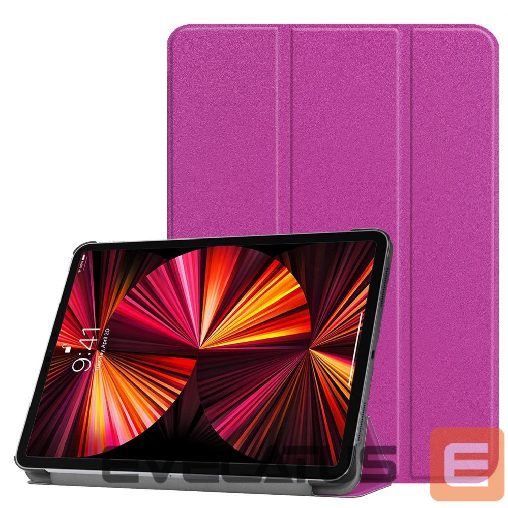 Kaaned iLike Galaxy Tab S9 FE Tri-Fold Eco-Leather Stand Case Purple