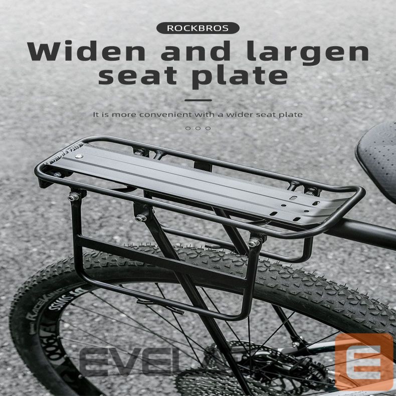 Jalgratta tarvik Rockbros Rockbros 33210004001 bicycle rack with shelf - black