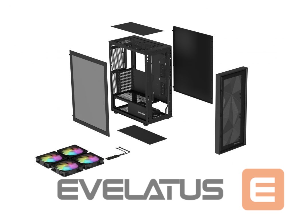 Computer components Natec NATEC Genesis PC Case Diaxid 605 black