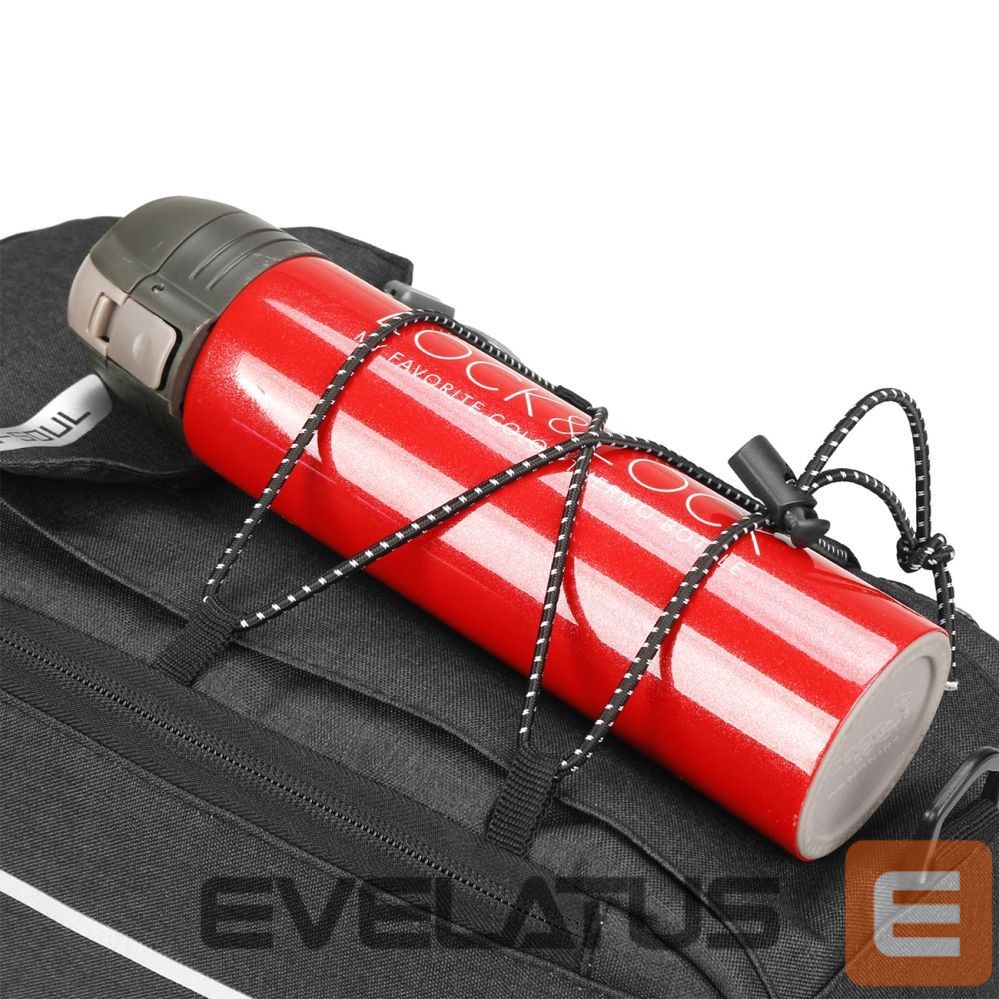 Bicycle accessory Hurtel WYA26Y0S Thermal Bike Pannier Bag with Shoulder Strap - Black