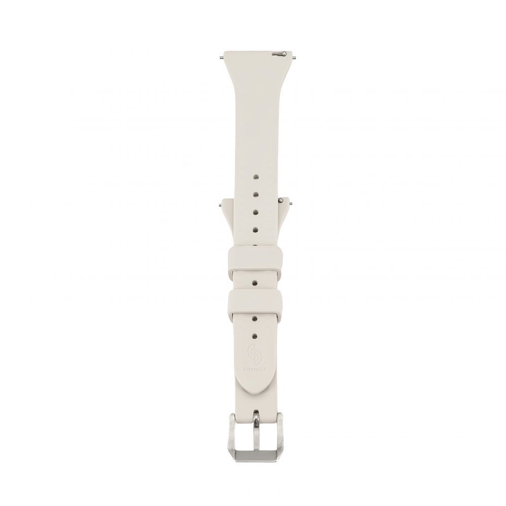 Rihm Connect 22mm T-buckle Silicone Loop Watch Strap (130mm M/L) Silver