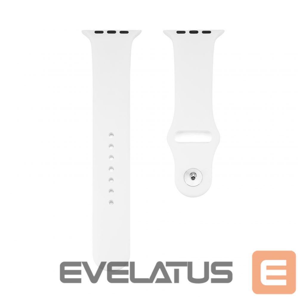 Strap Connect Watch 38/40/41mm Silicone Loop Watch Strap (110mm S/M) White