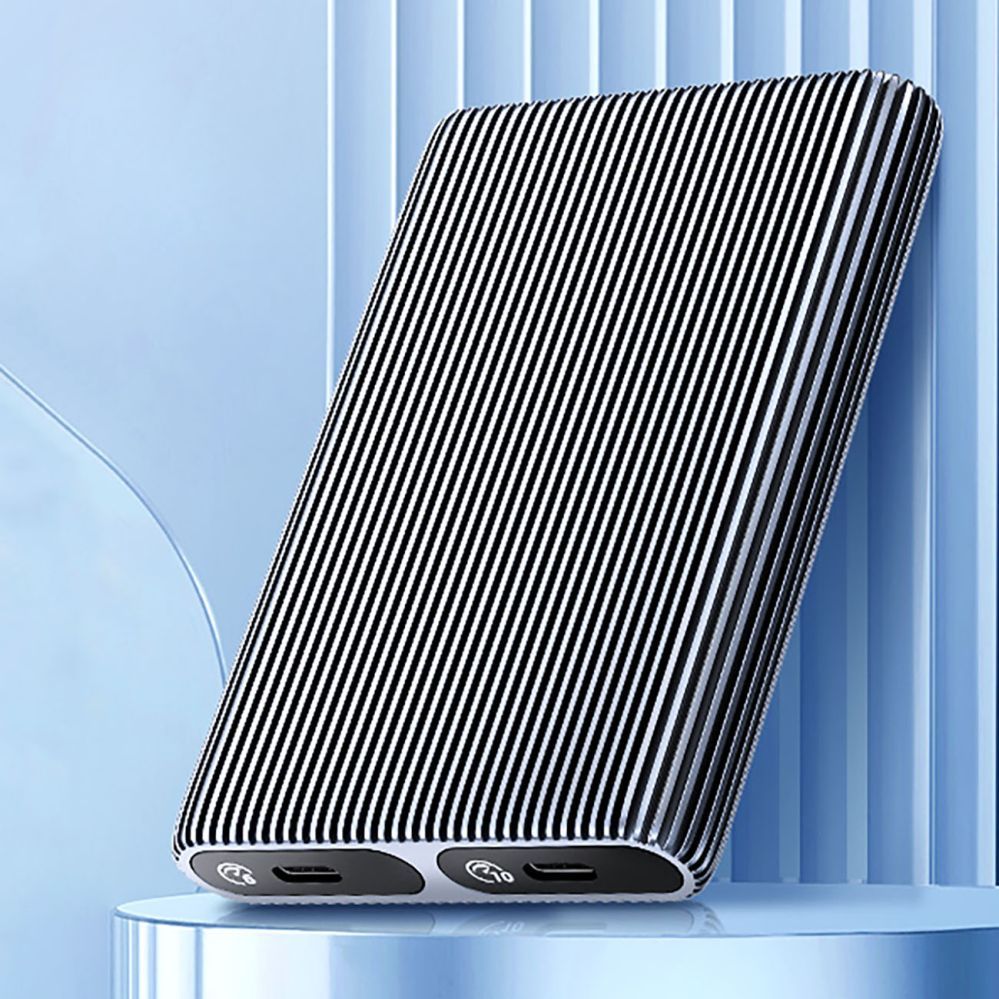 Other Computer Accessory Orico Orico AM2C3-2N Dual Disk Caddy for Two M.2 NVME USB-C 3.2 10Gb/s Drives - Gray