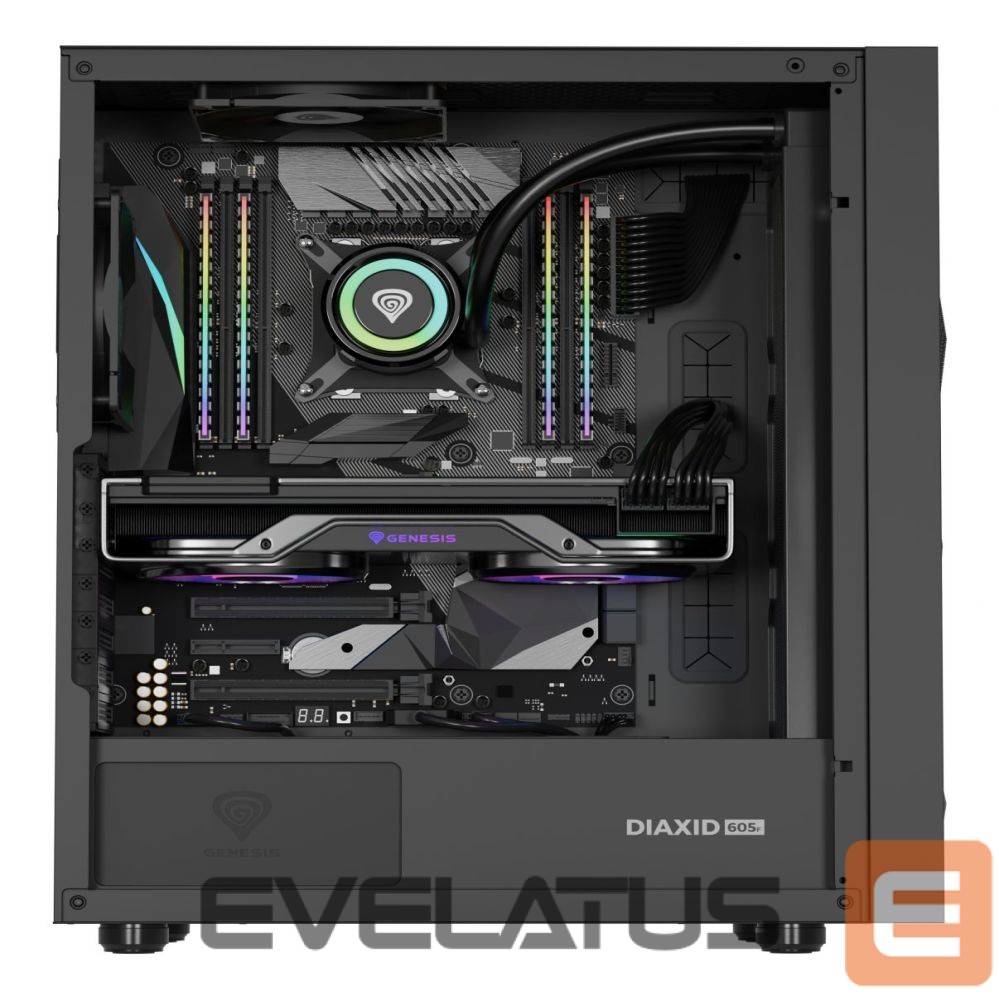 Computer components Natec NATEC Genesis PC Case Diaxid 605F black