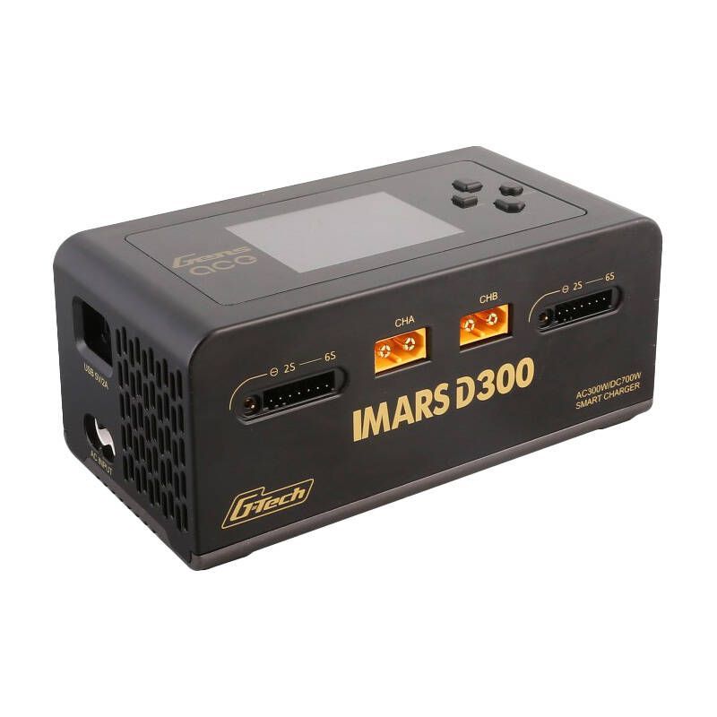 Server – muud tarvikud Gens ace Gens Ace IMARS D300 G-Tech Channel AC/DC 300W/700W RC Battery Charger-EU Black