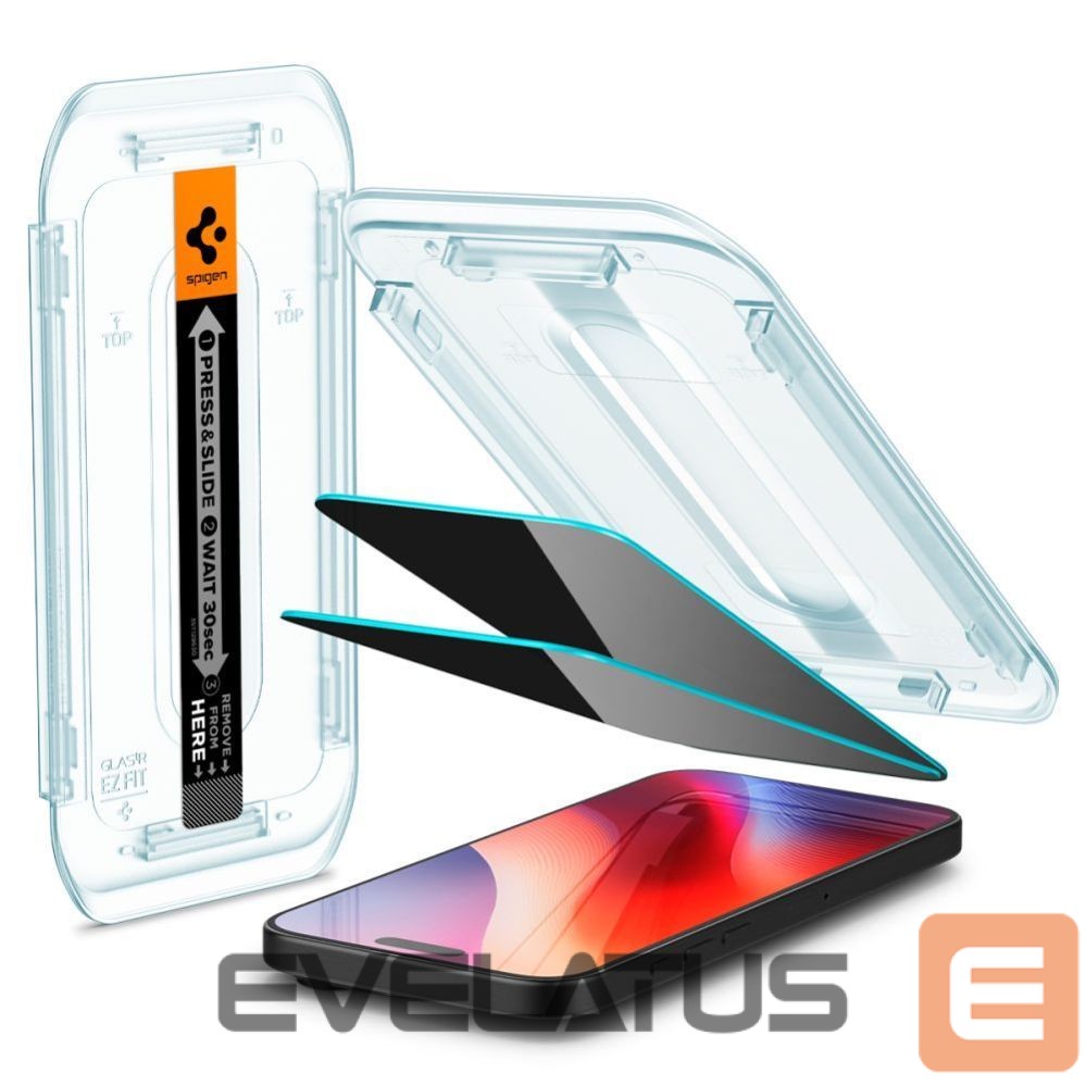 Muu Spigen Spigen Glas.tR EZ Fit Privacy Tempered Glass for iPhone 16 Pro Max / 17 Pro Max - 2 pcs.