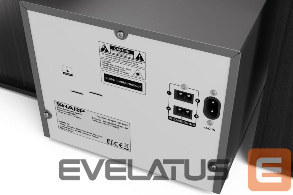 Interactive solution Sharp XL-B512(BK) Hi-Fi Micro System, CD/FM/USB/Bluetooth v5.0, 45W, Black