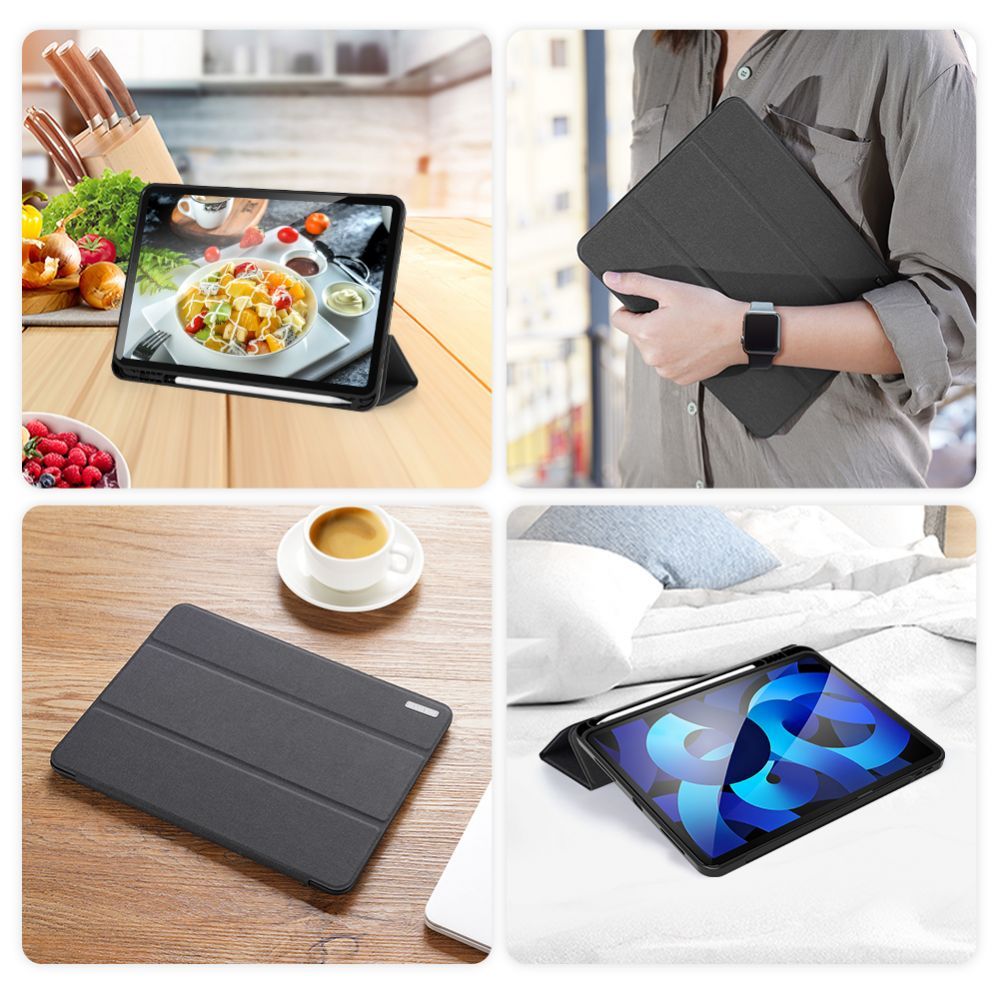 Чехол на заднюю панель Dux Ducis - Dux Ducis Domo flip and smart sleep case for iPad Air 4 / 5 10.9'' - black