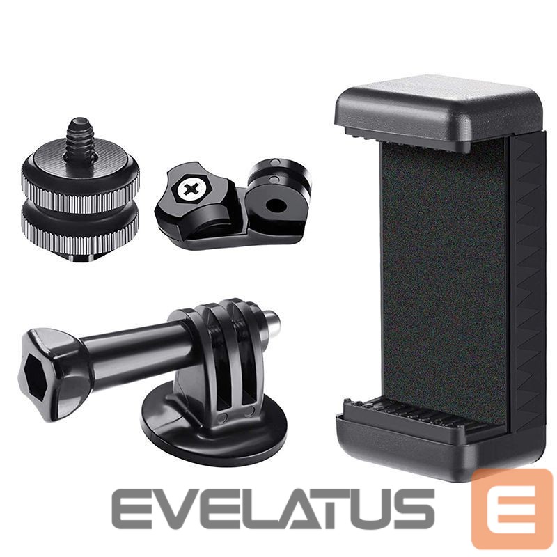 Camera accessory Hurtel Phone/Sports Camera Holder with Adapter - Black