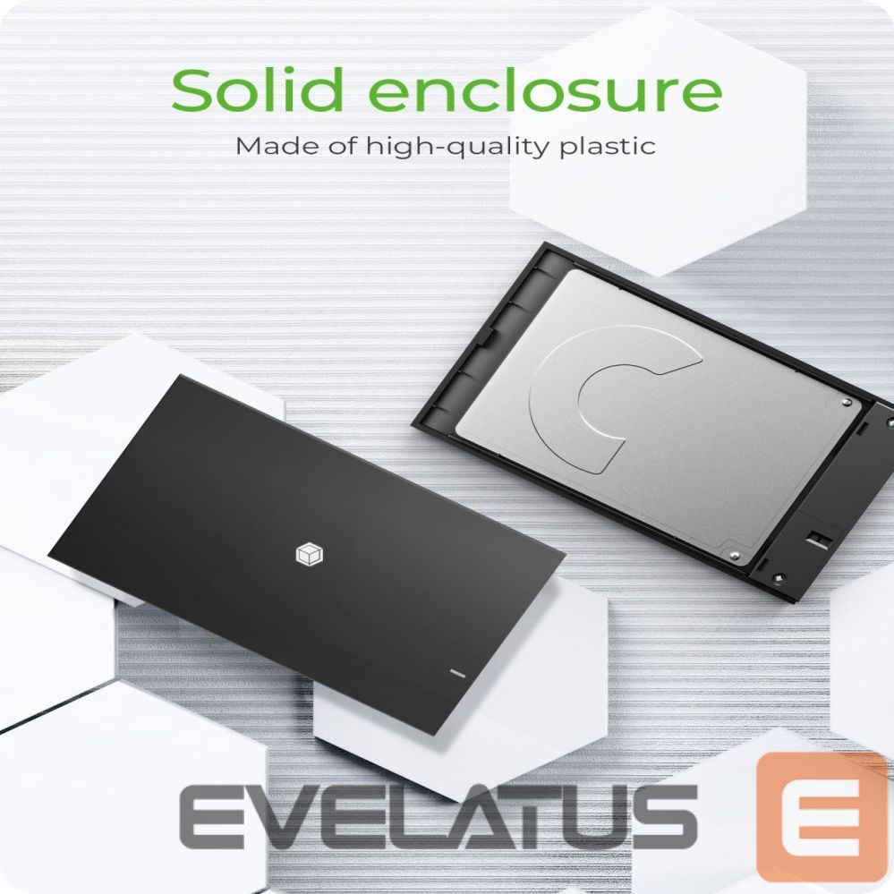 Kõvaketta korpus Raidsonic ICY BOX IB-200T-C3 Enclosure for 1x SSD/HHD with USB 3.2 Gen 1 Type-A/Type-C combi-cable