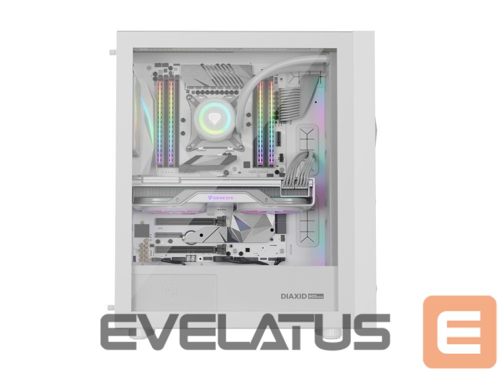 Computer components Natec NATEC Genesis PC Case Diaxid 605 white