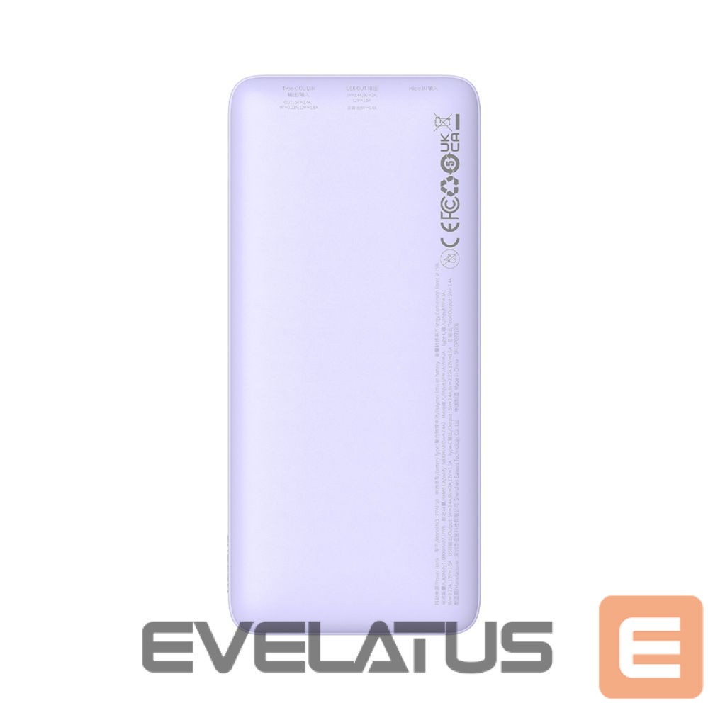 Väline aku Baseus Baseus Airpow 20W 10000mAh Power Bank - Purple