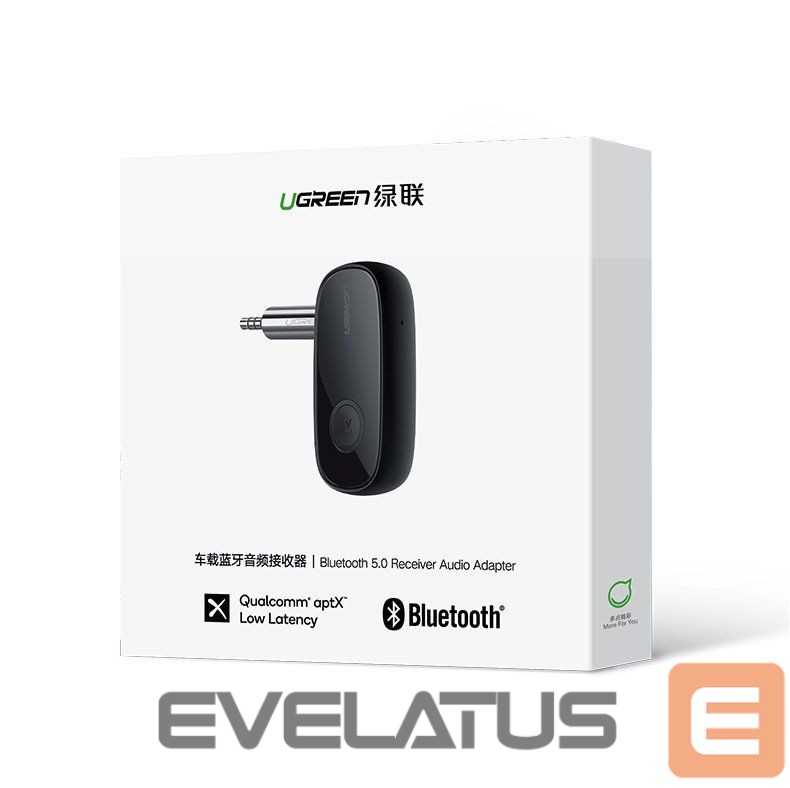 Kõrvaklapid Ugreen Ugreen Bluetooth 5.0 audio receiver AUX aptX, aptX LL mini headphone jack black (70304)