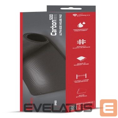 Computer mouse Genesis Carbon 500 Ultra Wave Mouse pad, 450 x 1100 x 2.5 mm, Black