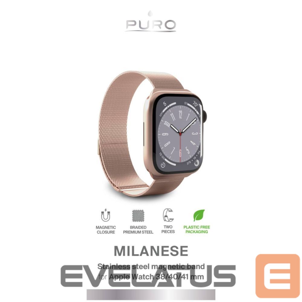 Strap Puro Puro Milanese Stainless Steel Apple Watch Band 38/40/41mm - Pink